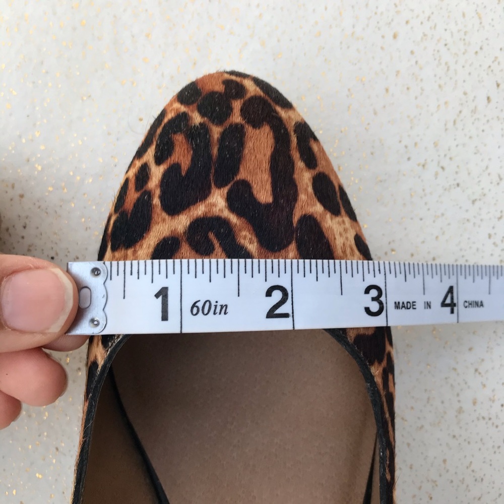Aubrey Lynn Leopard Calf Hair Pump Heels Size 6.5 - Picture 11 of 12